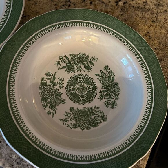 4 Beautiful Vintage Spode, Fitzhugh China 8" Salad Plates - Picture 4 of 9